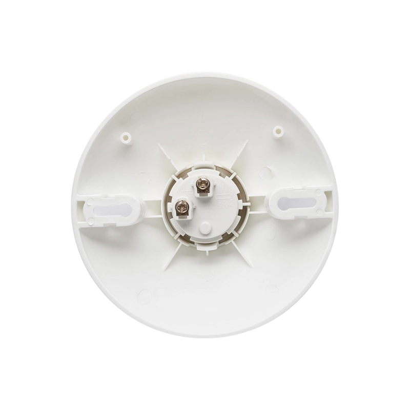 Portalámpara E-27 blanco con PBT, resistente al calor, ideal para focos estándar. Certificado CE, NOM y RETIE. Soporta 4A y 250V.