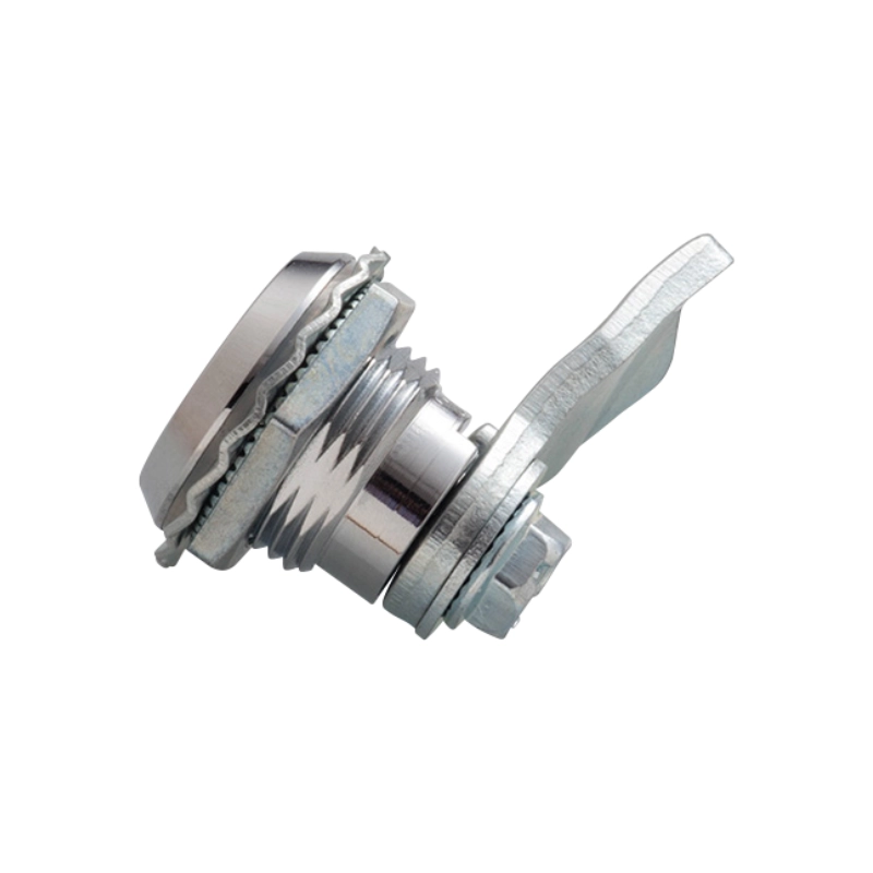 Cerradura circular triangular MS705-2-2 con mecanismo de ¼ de vuelta para paneles y gabinetes técnicos. Durable, fácil de instalar y operación eficiente.