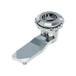 Cerradura circular triangular MS705-2-2 con mecanismo de ¼ de vuelta para paneles y gabinetes técnicos. Durable, fácil de instalar y operación eficiente.