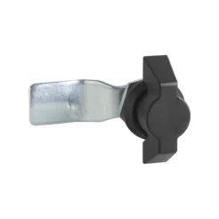 Chapa manija mariposa MS408-1-2 con cierre de ¼ vuelta, diseño resistente y operación accesible para puertas de gabinetes y paneles técnicos.