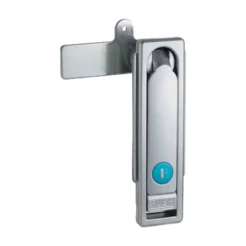Chapa push con llave y palanca lateral para gabinetes, cajas y paneles. Cierre confiable y operación ergonómica con acceso rápido y seguro.