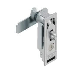 Chapa push con ojal para candado, ideal para gabinetes, paneles y cajas técnicas. Combina acceso rápido con opción de bloqueo externo para mayor seguridad.