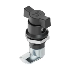 Chapa mariposa manual MS722-2-1 con manija ergonómica para apertura y cierre rápido en gabinetes, paneles y cajas técnicas.